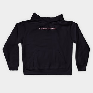 L´Amour Est Mort 2, pink Kids Hoodie